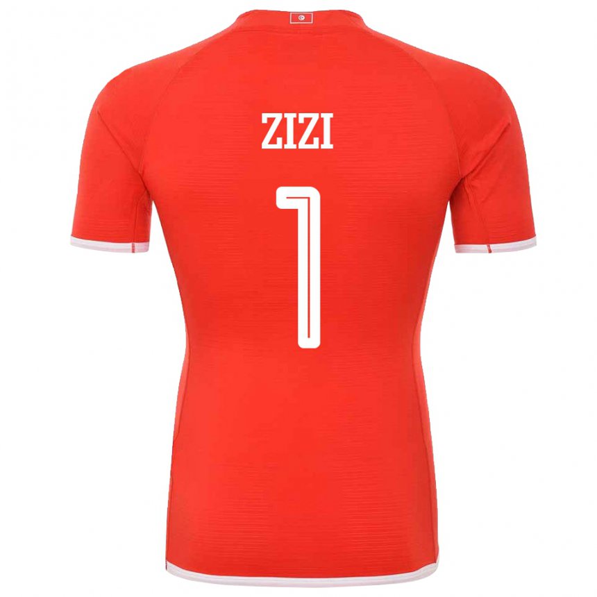 Mujer Camiseta Túnez Nesrine Zizi #1 Rojo 1ª Equipación 22-24 La Camisa