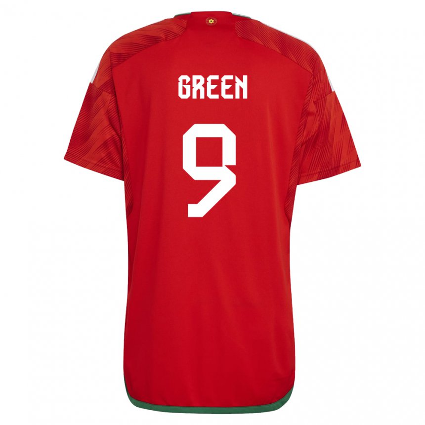 Mujer Camiseta Gales Kayleigh Green #9 Rojo 1ª Equipación 22-24 La Camisa