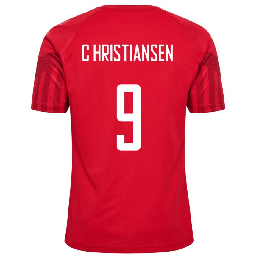 Mujer Camiseta Dinamarca Nanna Christiansen #9 Rojo 1ª Equipación 22-24 La Camisa