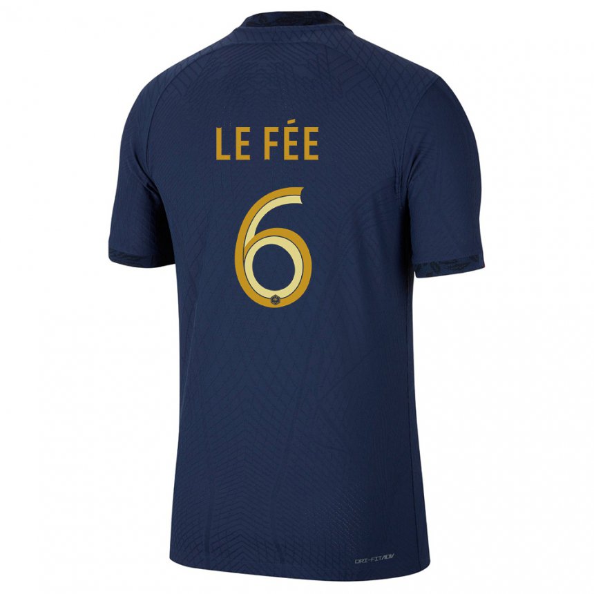 Mujer Camiseta Francia Enzo Le Fee #6 Azul Marino 1ª Equipación 22-24 La Camisa