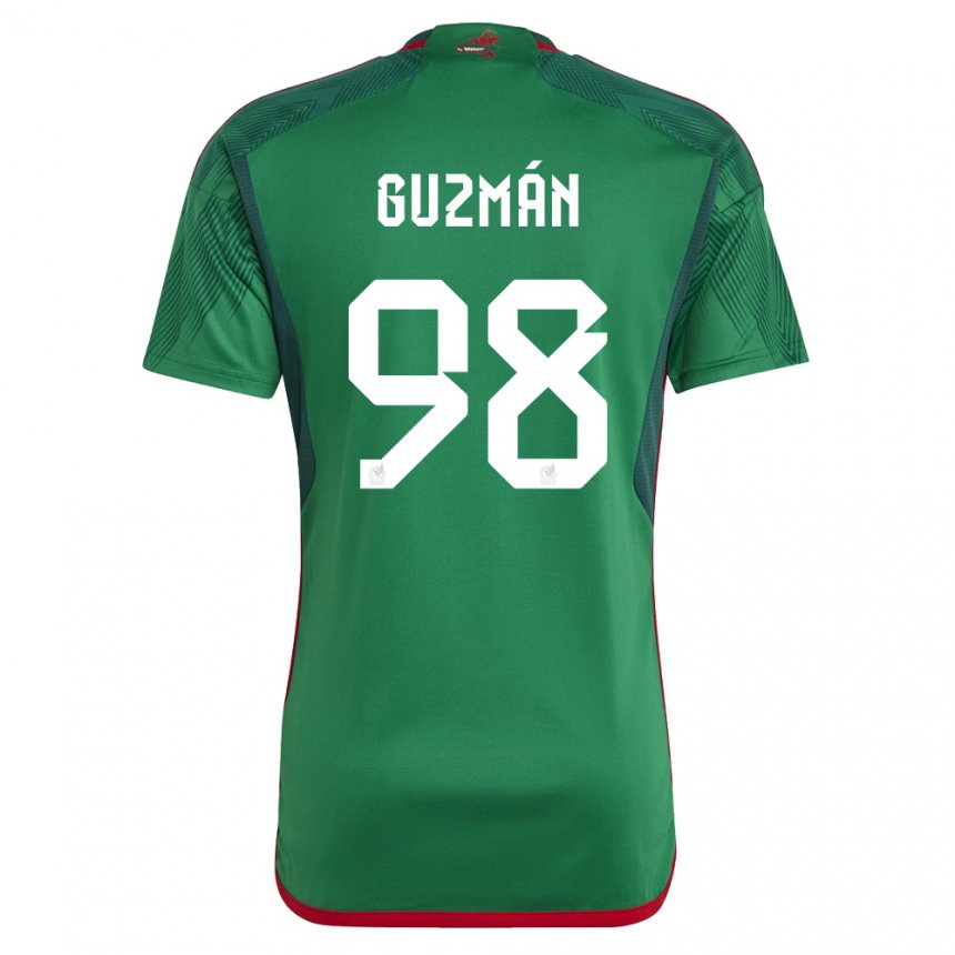 Mujer Camiseta México Kinberly Guzman #98 Verde 1ª Equipación 22-24 La Camisa