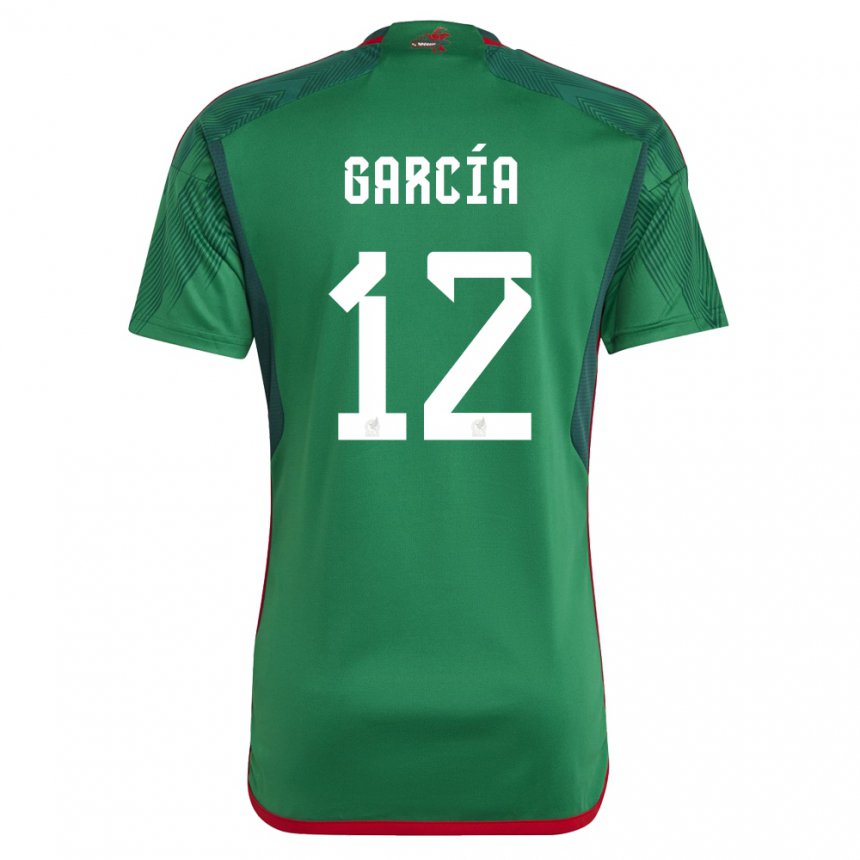 Mujer Camiseta México Eduardo Garcia #12 Verde 1ª Equipación 22-24 La Camisa