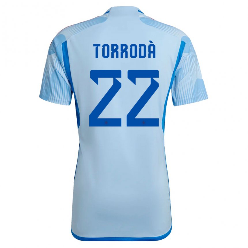 Mujer Camiseta España Anna Torroda #22 Cielo Azul 2ª Equipación 22-24 La Camisa