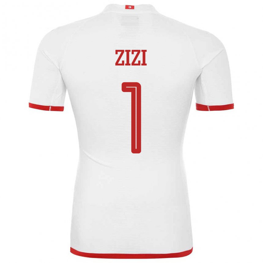 Mujer Camiseta Túnez Nesrine Zizi #1 Blanco 2ª Equipación 22-24 La Camisa