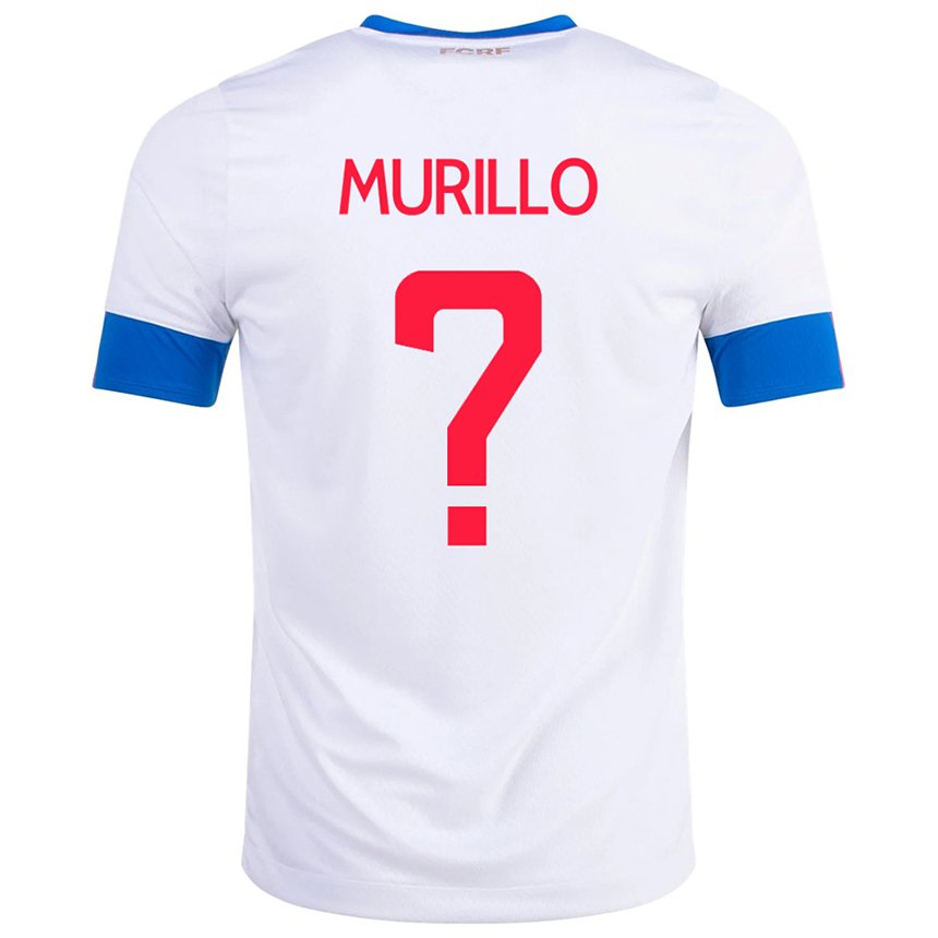Mujer Camiseta Costa Rica Isaac Murillo #0 Blanco 2ª Equipación 22-24 La Camisa