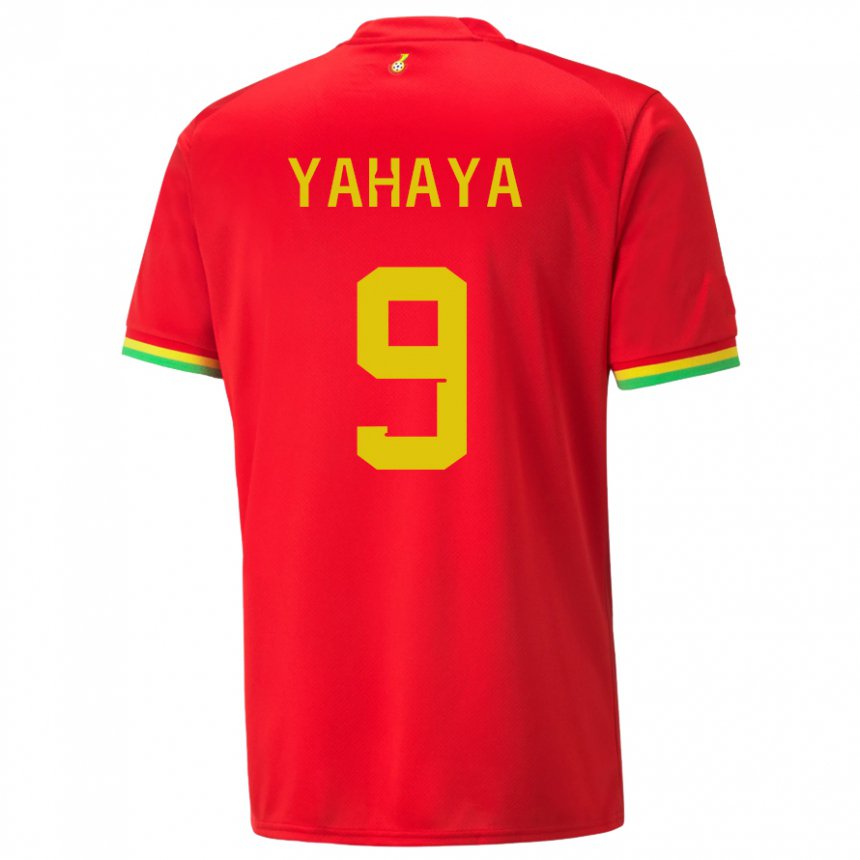 Mujer Camiseta Ghana Mohammed Yahaya #9 Rojo 2ª Equipación 22-24 La Camisa
