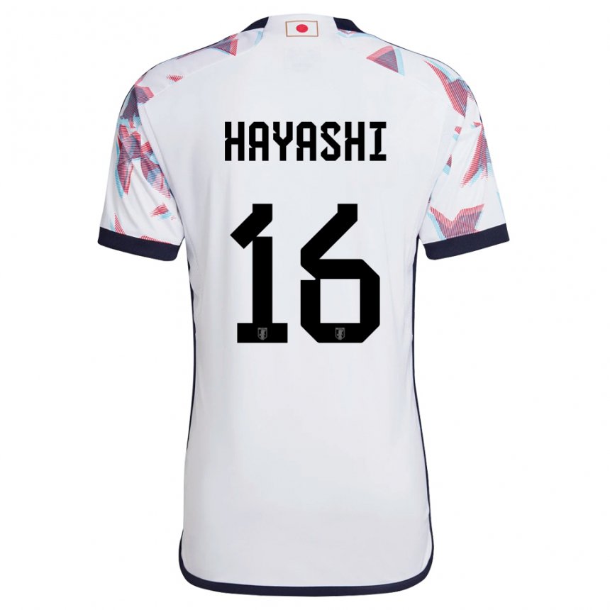Mujer Camiseta Japón Honoka Hayashi #16 Blanco 2ª Equipación 22-24 La Camisa