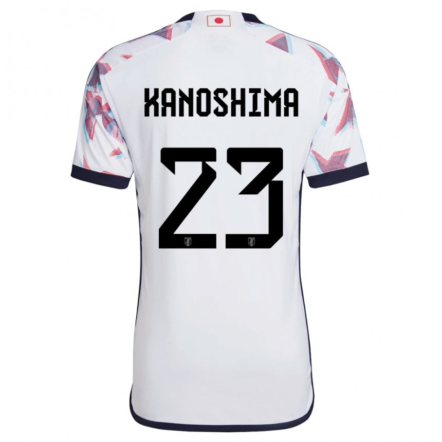 Mujer Camiseta Japón Yu Kanoshima #23 Blanco 2ª Equipación 22-24 La Camisa