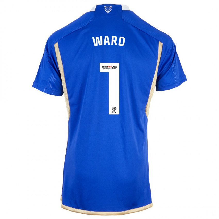 Niño Camiseta Danny Ward #1 Azul 1ª Equipación 2023/24 La Camisa