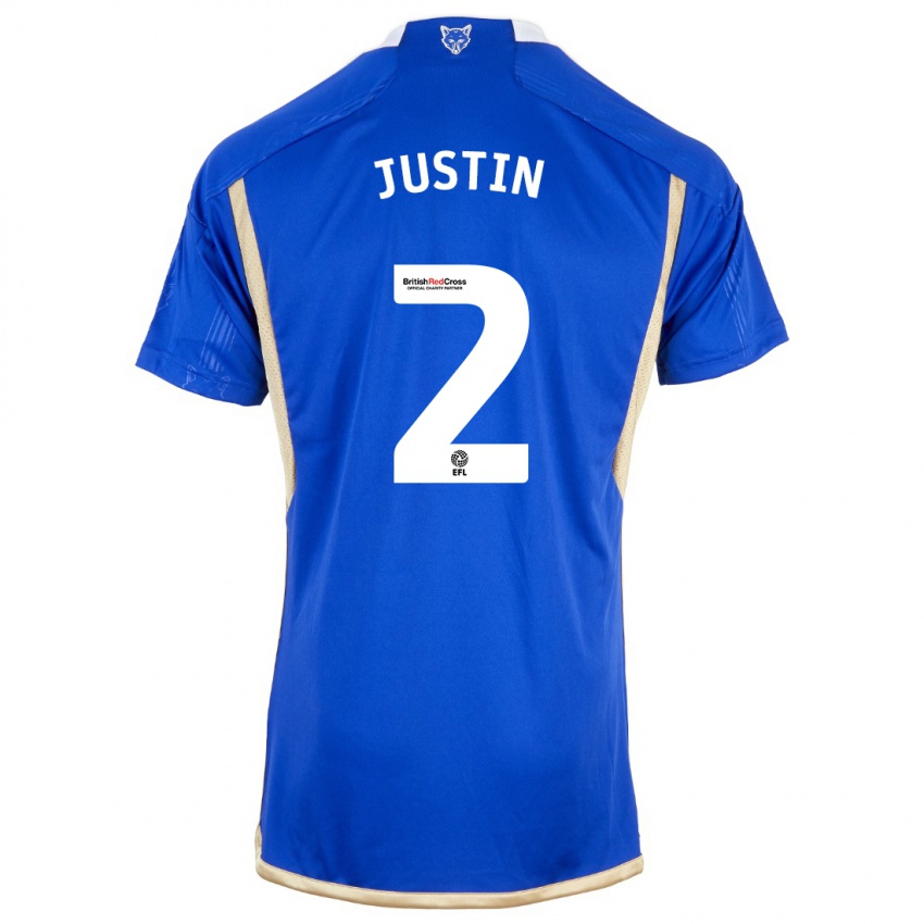 Niño Camiseta James Justin #2 Azul 1ª Equipación 2023/24 La Camisa