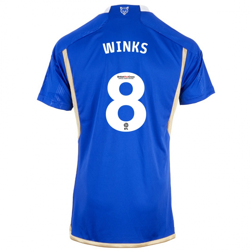Niño Camiseta Harry Winks #8 Azul 1ª Equipación 2023/24 La Camisa