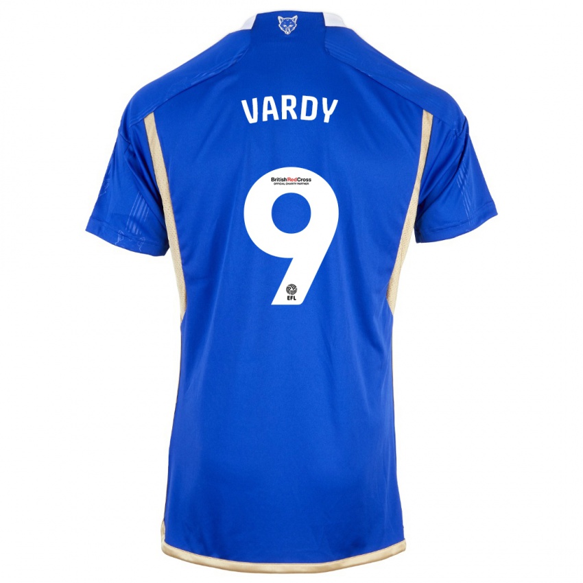Niño Camiseta Jamie Vardy #9 Azul 1ª Equipación 2023/24 La Camisa