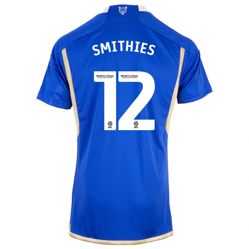 Niño Camiseta Alex Smithies #12 Azul 1ª Equipación 2023/24 La Camisa