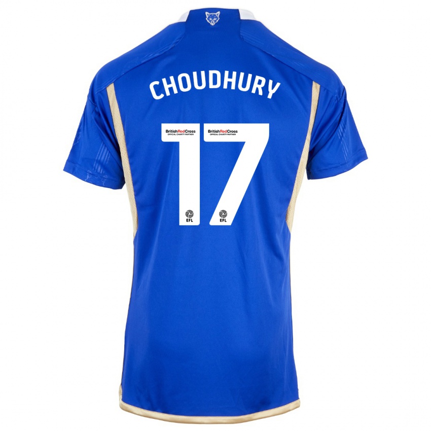 Niño Camiseta Hamza Choudhury #17 Azul 1ª Equipación 2023/24 La Camisa