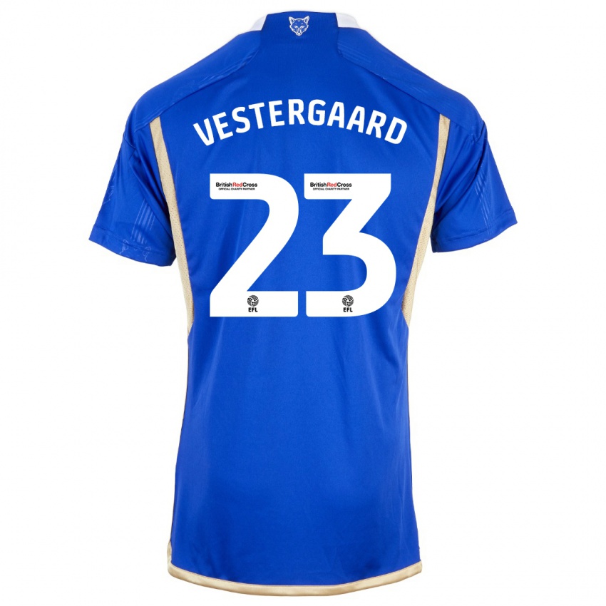 Niño Camiseta Jannik Vestergaard #23 Azul 1ª Equipación 2023/24 La Camisa