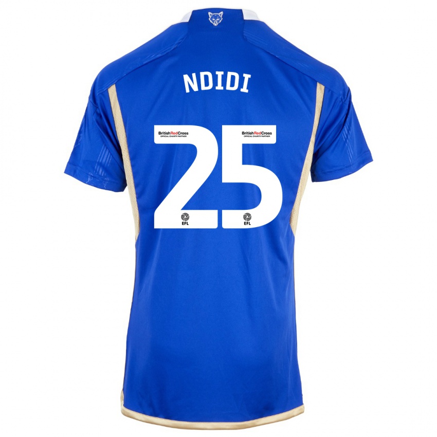Niño Camiseta Wilfred Ndidi #25 Azul 1ª Equipación 2023/24 La Camisa