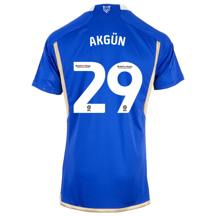 Niño Camiseta Yunus Akgün #29 Azul 1ª Equipación 2023/24 La Camisa