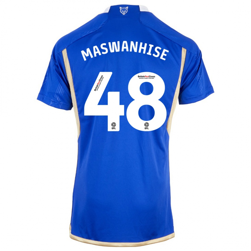 Niño Camiseta Tawanda Maswanhise #48 Azul 1ª Equipación 2023/24 La Camisa