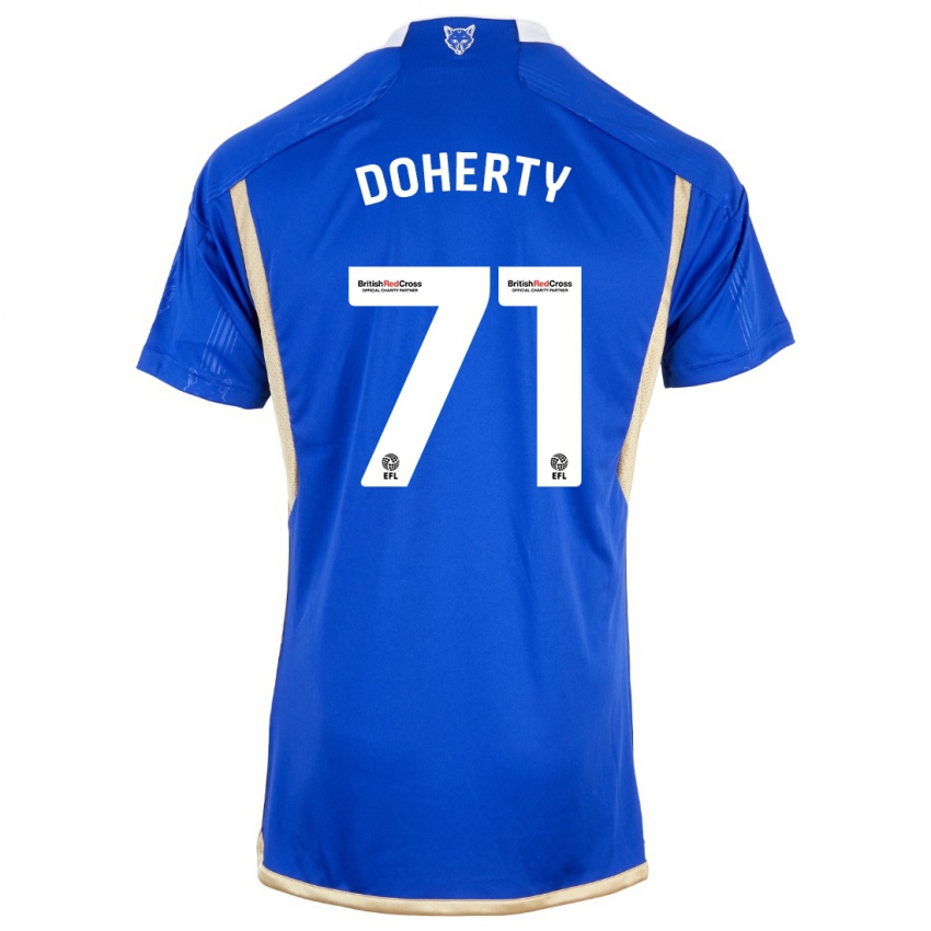 Niño Camiseta Arlo Doherty #71 Azul 1ª Equipación 2023/24 La Camisa