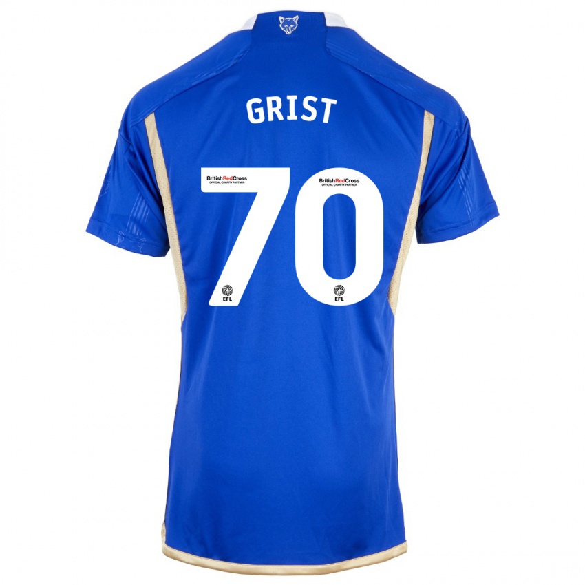 Niño Camiseta Ben Grist #70 Azul 1ª Equipación 2023/24 La Camisa