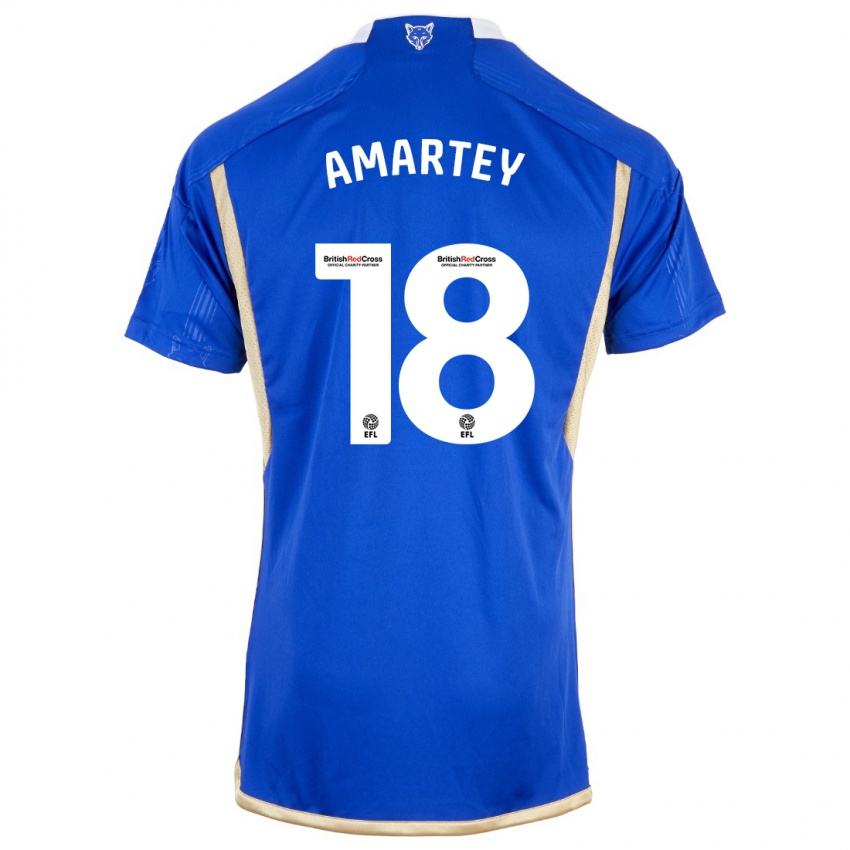 Niño Camiseta Daniel Amartey #18 Azul 1ª Equipación 2023/24 La Camisa