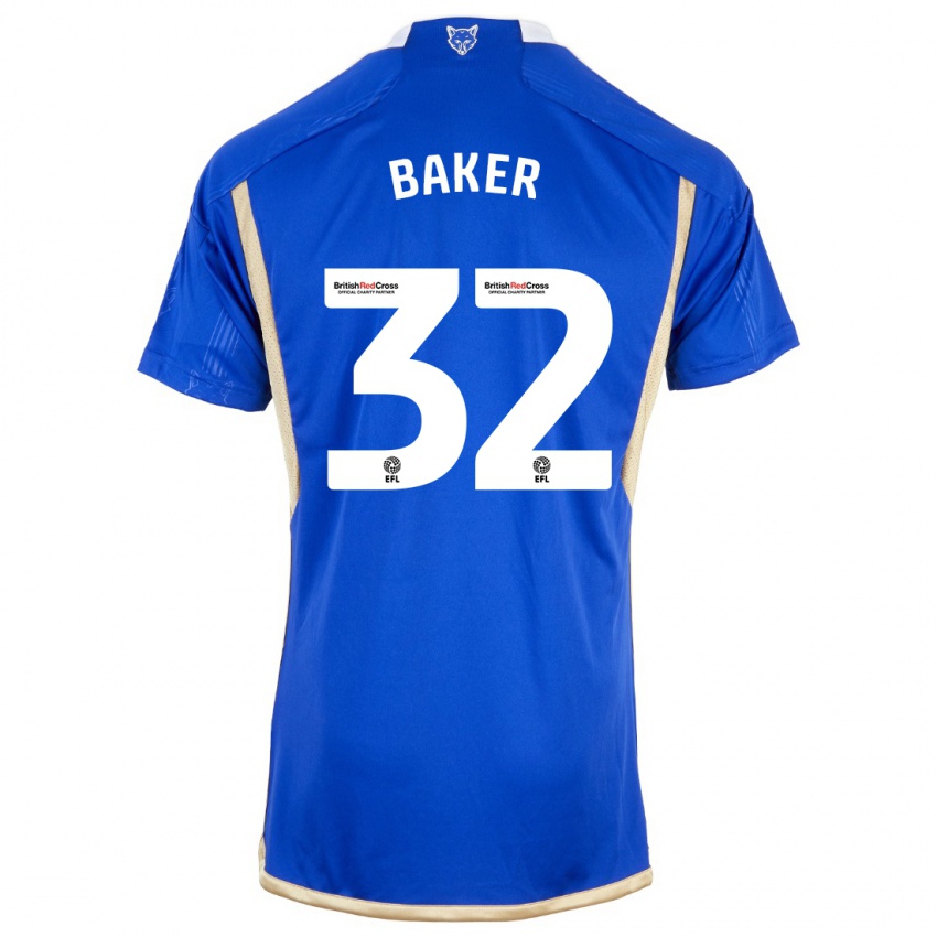 Niño Camiseta Ava Baker #32 Azul 1ª Equipación 2023/24 La Camisa