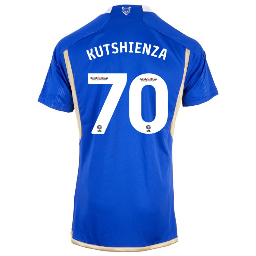 Niño Camiseta Jesper Kutshienza #70 Azul 1ª Equipación 2023/24 La Camisa