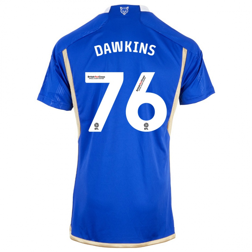 Niño Camiseta Kartell Dawkins #76 Azul 1ª Equipación 2023/24 La Camisa