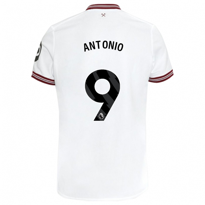 Niño Camiseta Michail Antonio #9 Blanco 2ª Equipación 2023/24 La Camisa