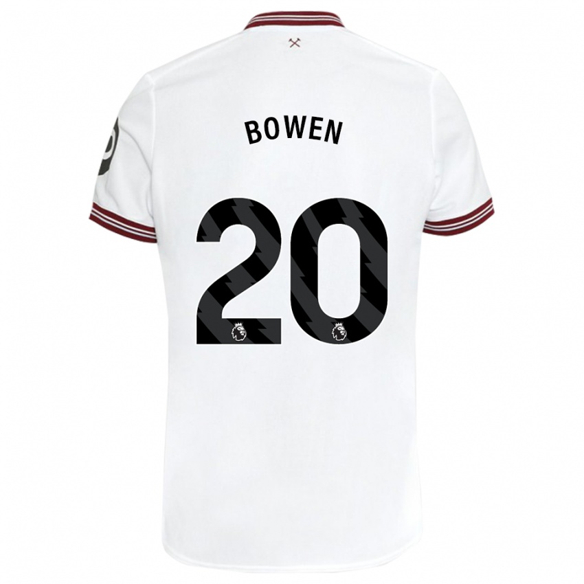 Niño Camiseta Jarrod Bowen #20 Blanco 2ª Equipación 2023/24 La Camisa