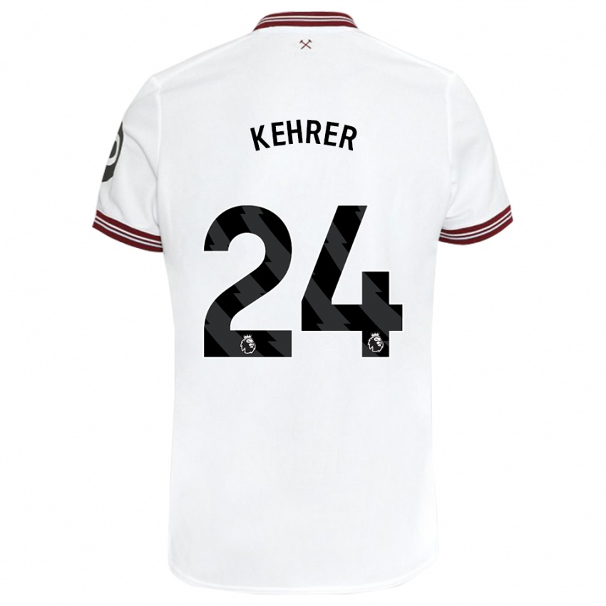 Niño Camiseta Thilo Kehrer #24 Blanco 2ª Equipación 2023/24 La Camisa