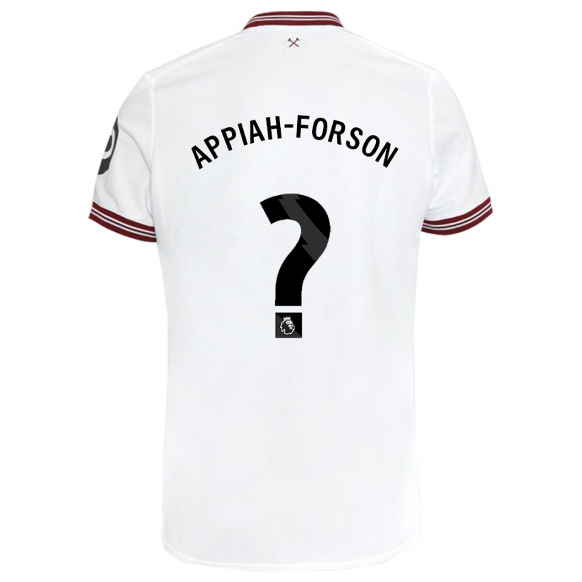 Niño Camiseta Keenan Appiah-Forson #0 Blanco 2ª Equipación 2023/24 La Camisa