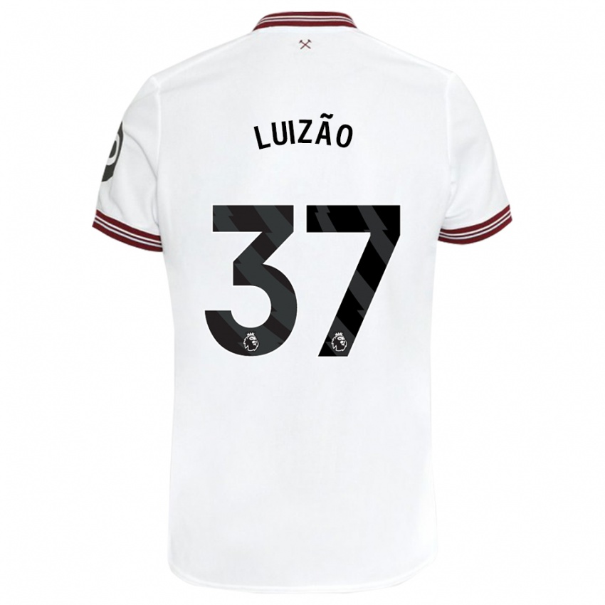 Niño Camiseta Luizão #37 Blanco 2ª Equipación 2023/24 La Camisa