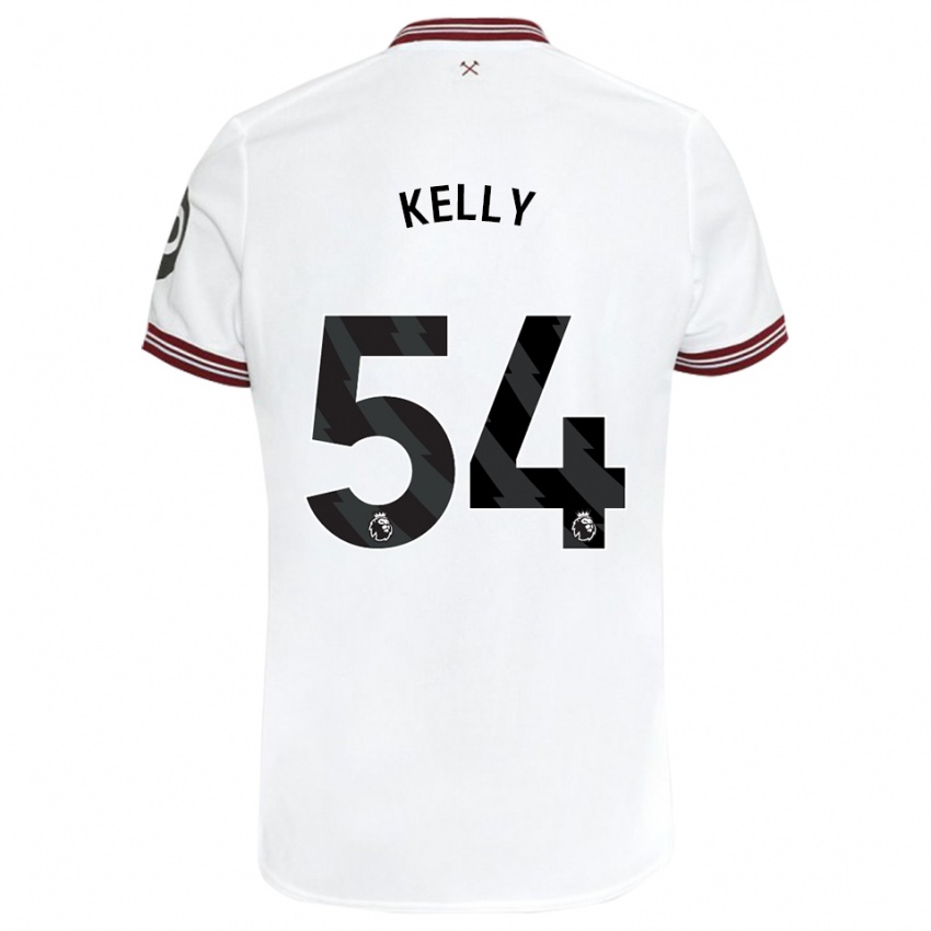 Niño Camiseta Patrick Kelly #54 Blanco 2ª Equipación 2023/24 La Camisa