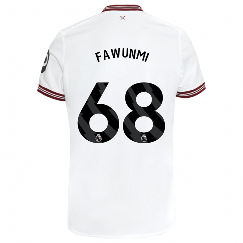 Niño Camiseta Favour Fawunmi #68 Blanco 2ª Equipación 2023/24 La Camisa