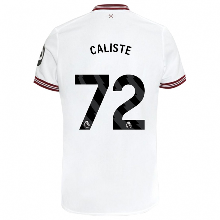 Niño Camiseta Gabriel Caliste #72 Blanco 2ª Equipación 2023/24 La Camisa