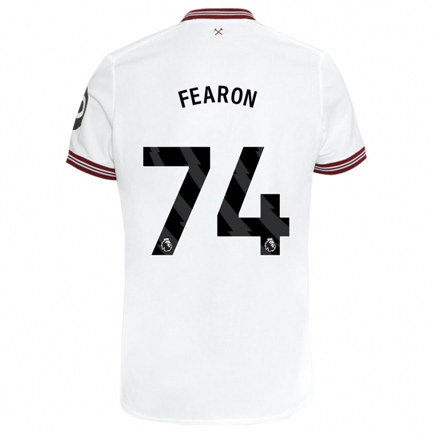 Niño Camiseta Preston Fearon #74 Blanco 2ª Equipación 2023/24 La Camisa