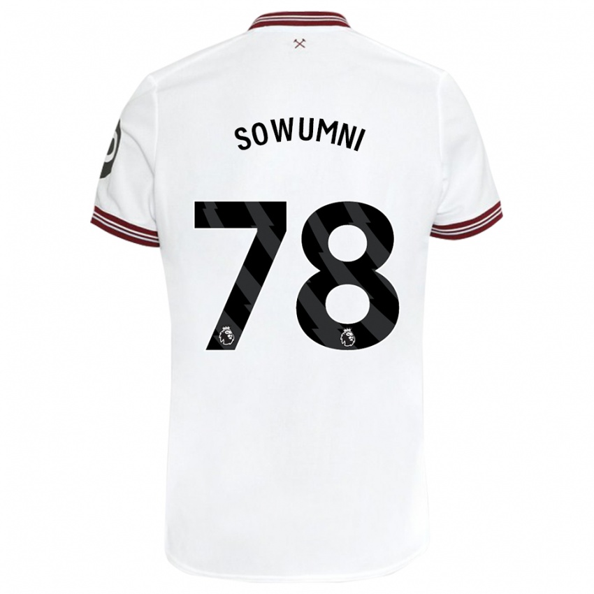 Niño Camiseta Elisha Sowumni #78 Blanco 2ª Equipación 2023/24 La Camisa