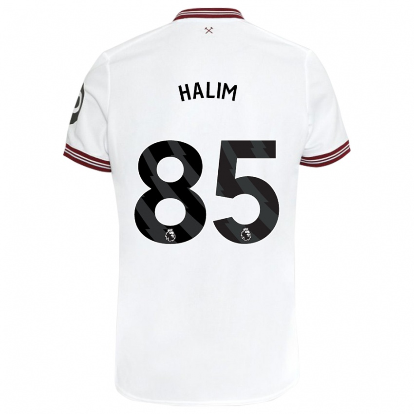 Niño Camiseta Mehmet Halim #85 Blanco 2ª Equipación 2023/24 La Camisa
