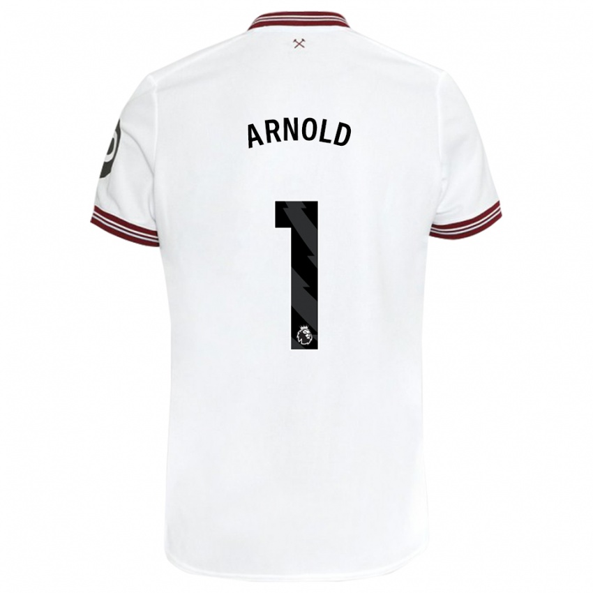 Niño Camiseta Mackenzie Arnold #1 Blanco 2ª Equipación 2023/24 La Camisa
