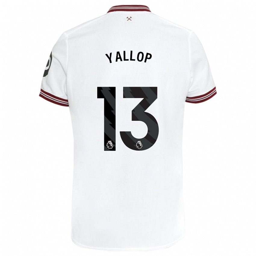 Niño Camiseta Tameka Yallop #13 Blanco 2ª Equipación 2023/24 La Camisa
