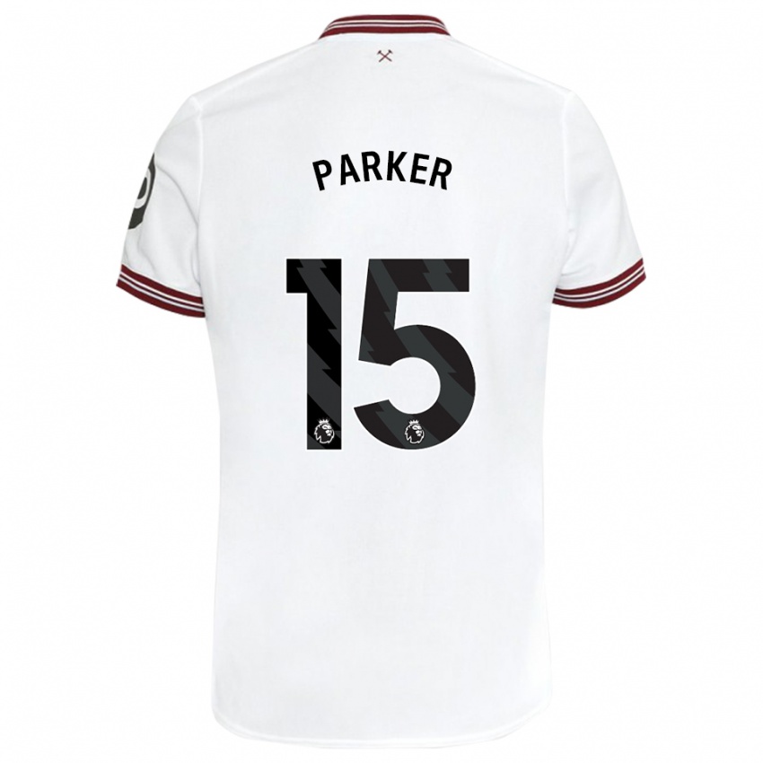 Niño Camiseta Lucy Parker #15 Blanco 2ª Equipación 2023/24 La Camisa