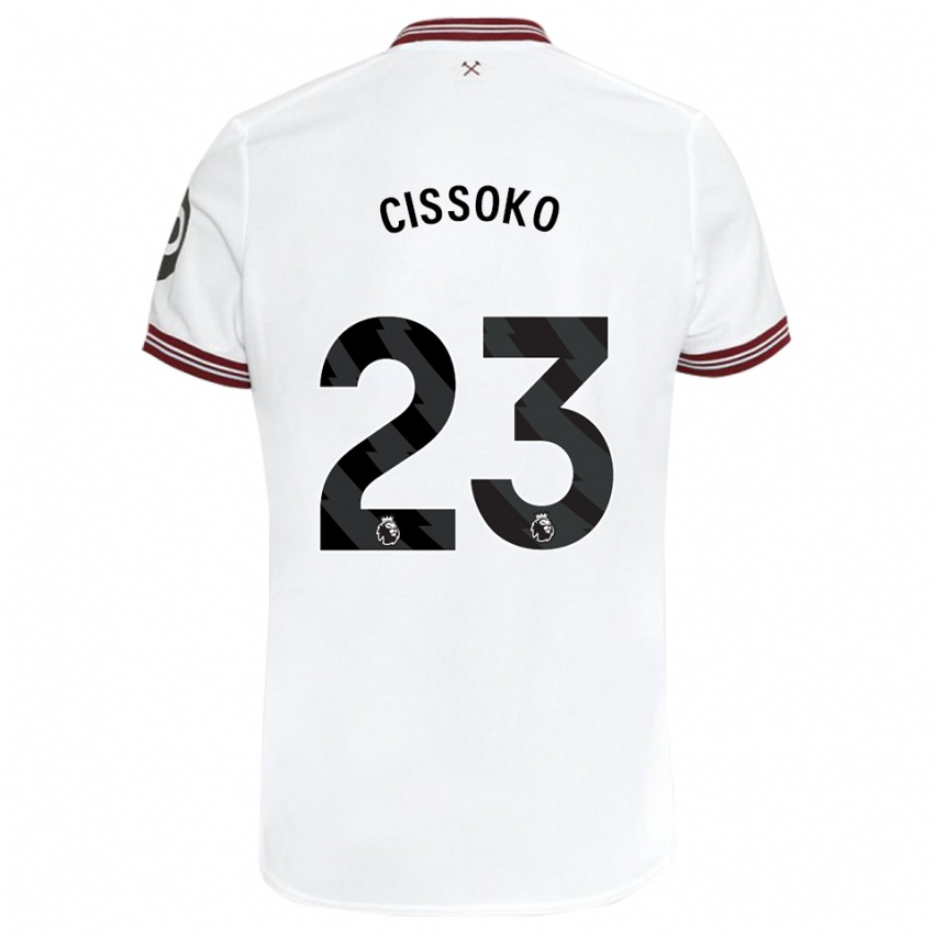Niño Camiseta Hawa Cissoko #23 Blanco 2ª Equipación 2023/24 La Camisa