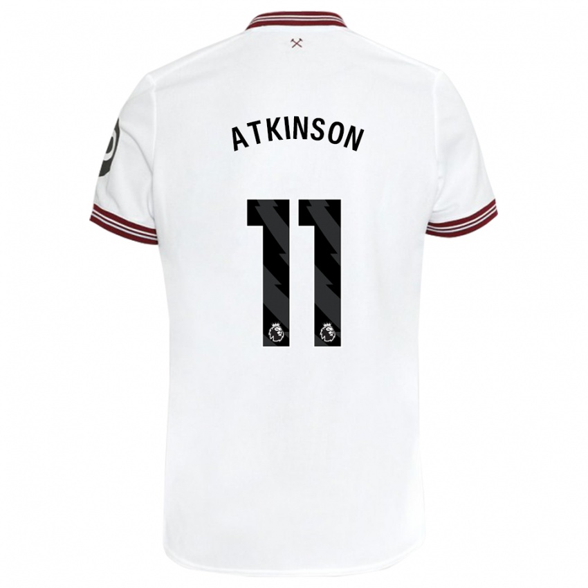 Niño Camiseta Izzy Atkinson #11 Blanco 2ª Equipación 2023/24 La Camisa