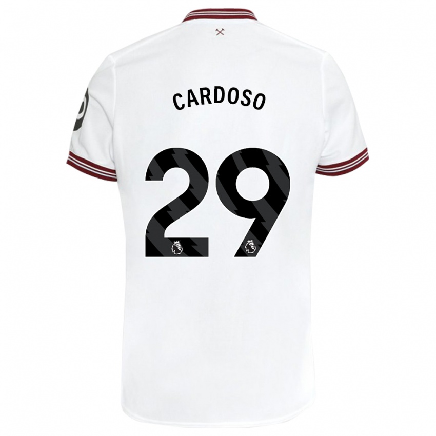 Niño Camiseta Goncalo Cardoso #29 Blanco 2ª Equipación 2023/24 La Camisa