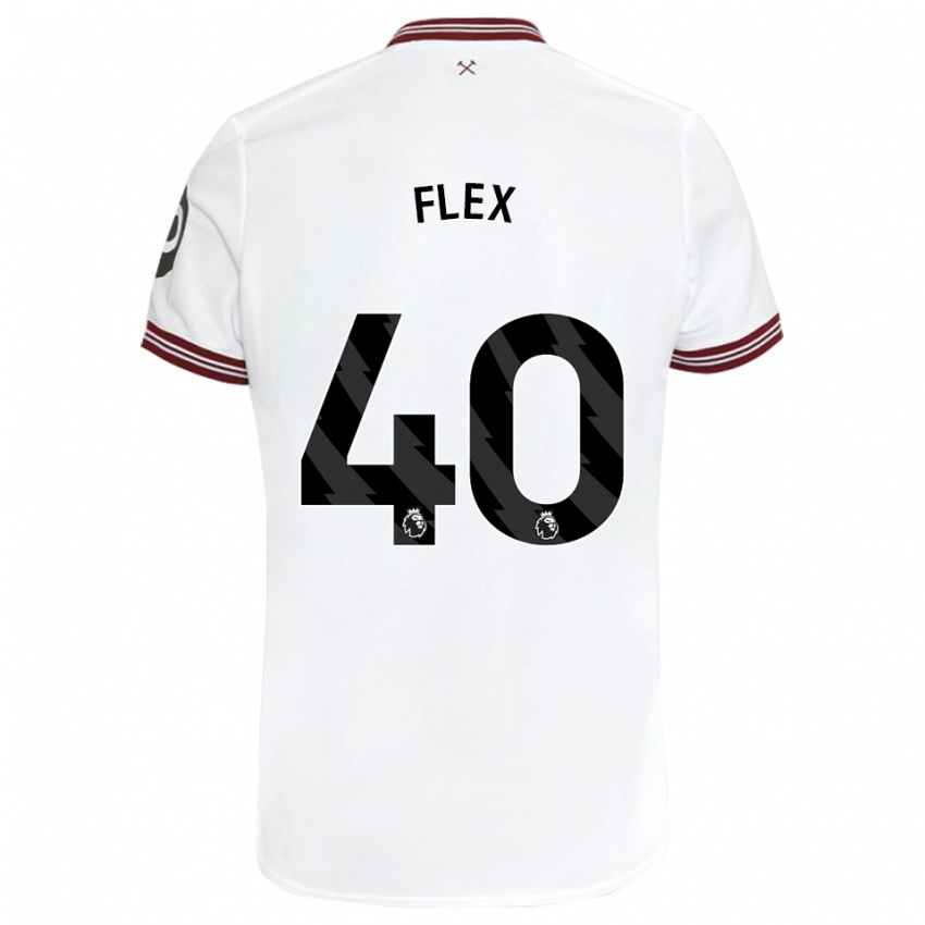 Niño Camiseta Armstrong Oko Flex #40 Blanco 2ª Equipación 2023/24 La Camisa