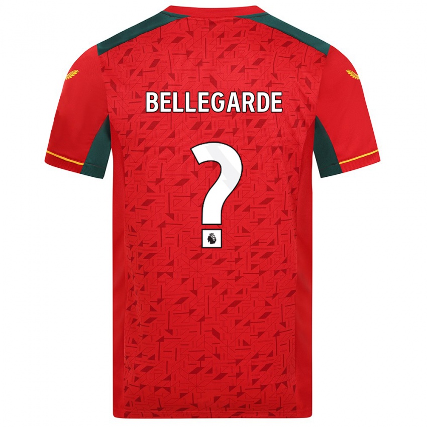 Niño Camiseta Jean-Ricner Bellegarde #0 Rojo 2ª Equipación 2023/24 La Camisa