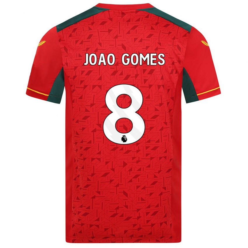 Niño Camiseta Joao Gomes #8 Rojo 2ª Equipación 2023/24 La Camisa