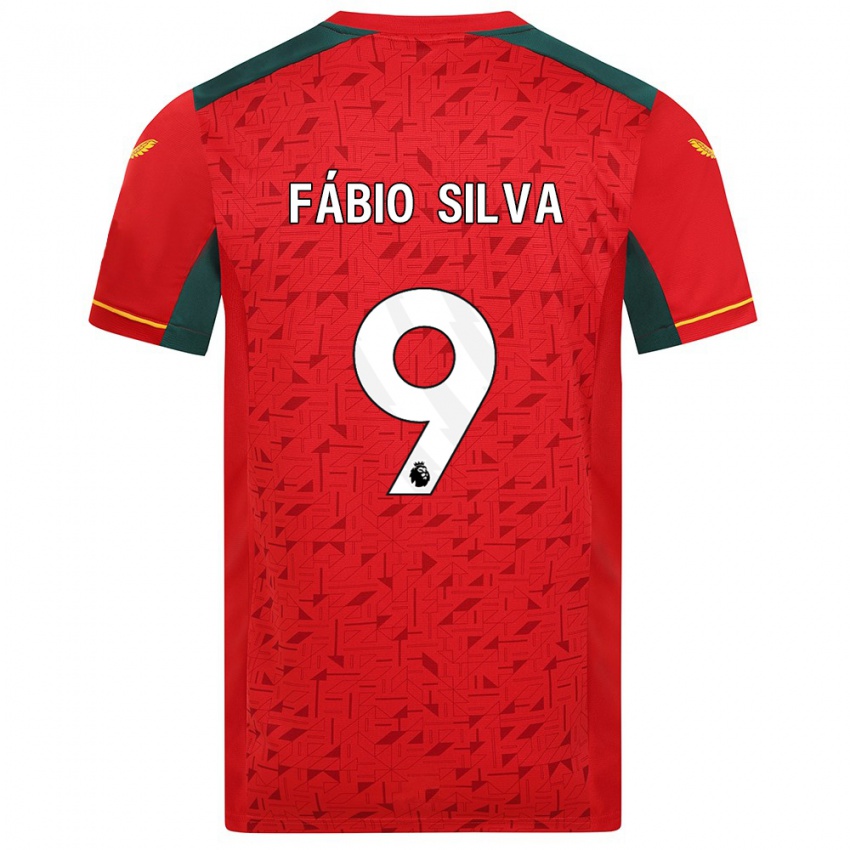 Niño Camiseta Fabio Silva #9 Rojo 2ª Equipación 2023/24 La Camisa