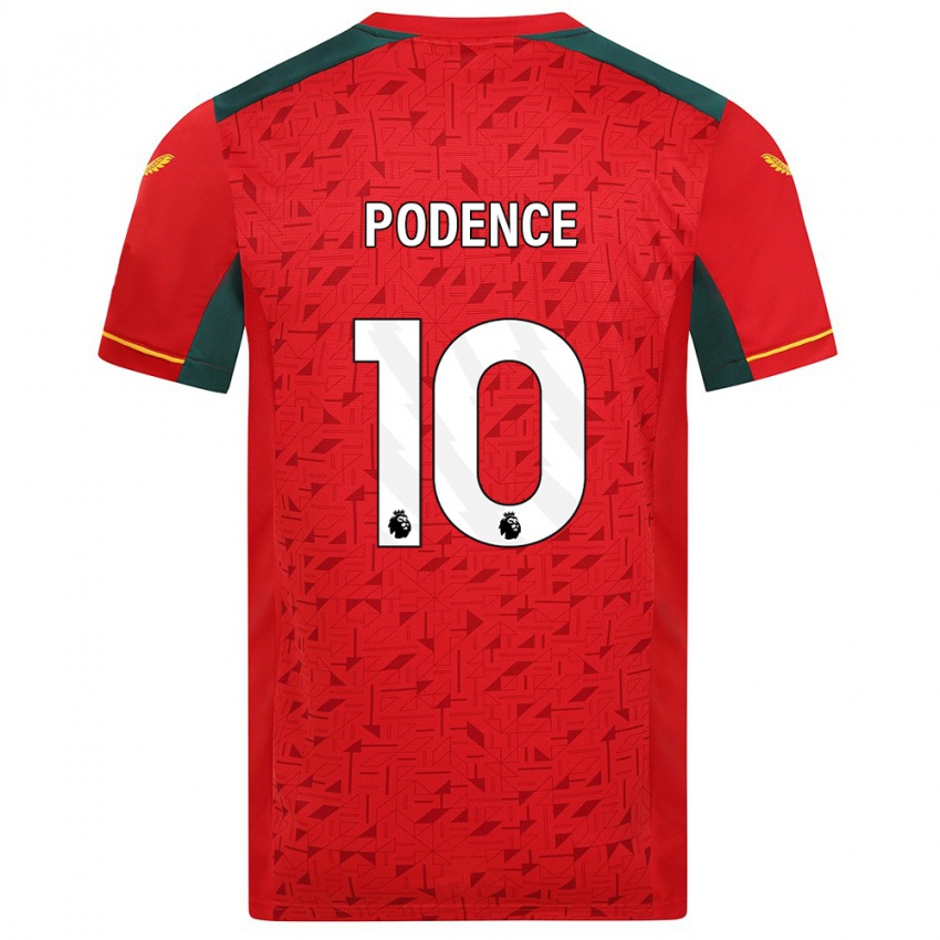 Niño Camiseta Daniel Podence #10 Rojo 2ª Equipación 2023/24 La Camisa